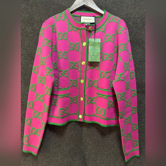 Gucci Sweaters - Gucci GG crew neck cardigan sweater